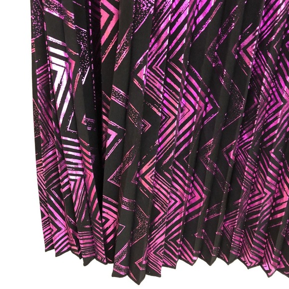 Lularoe Elegant Jill Skirt Metallic Violet Purple Midi Skirt Party Size Small - Picture 5 of 10